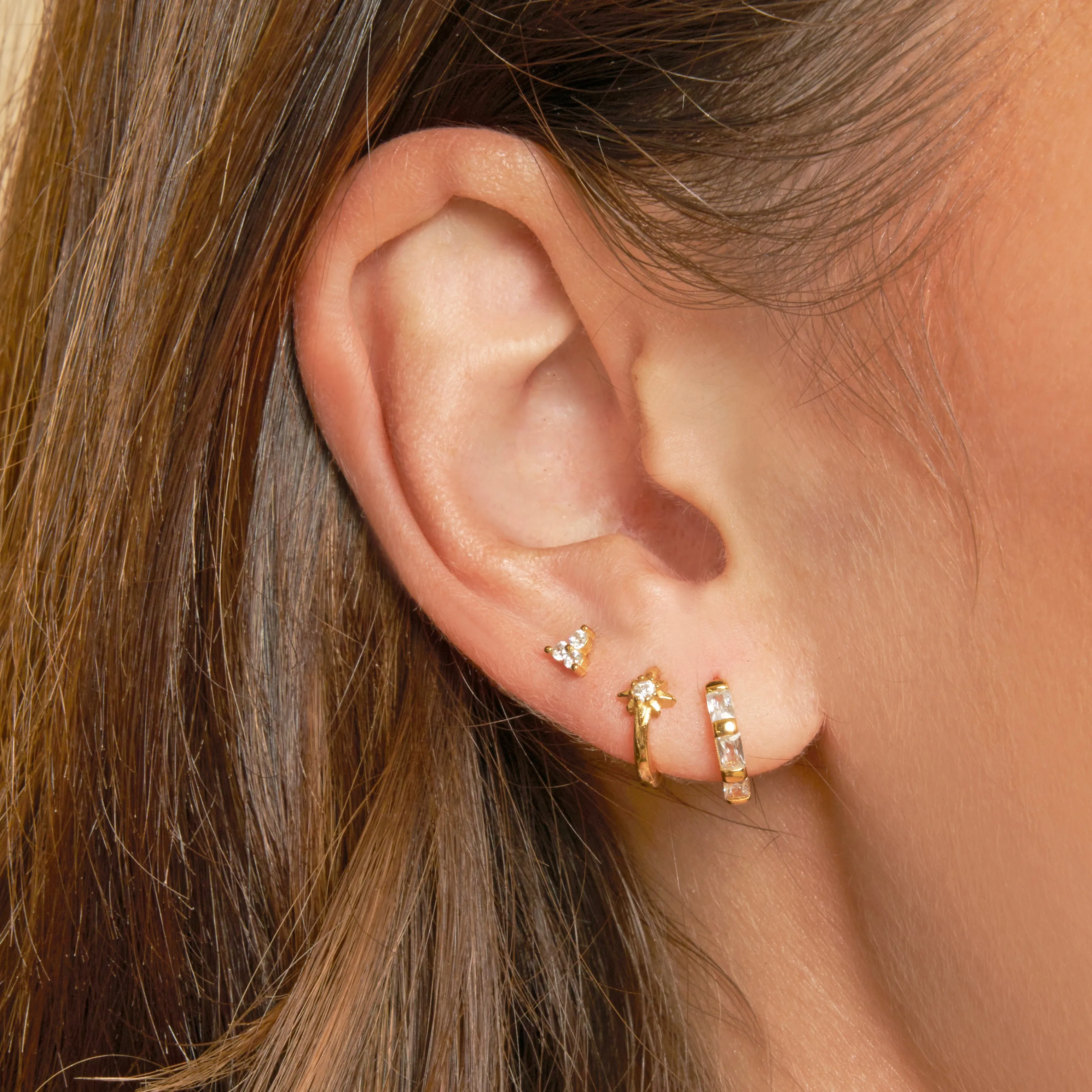 Shimmer Single Earring Stack