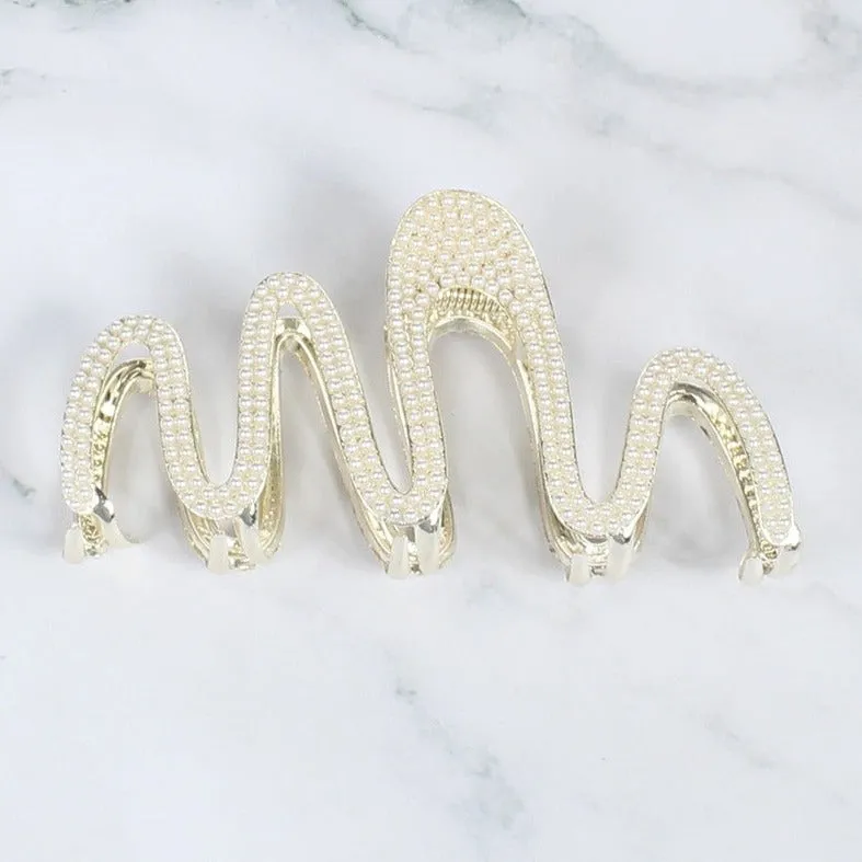 Squiggle Hair Claw Clips