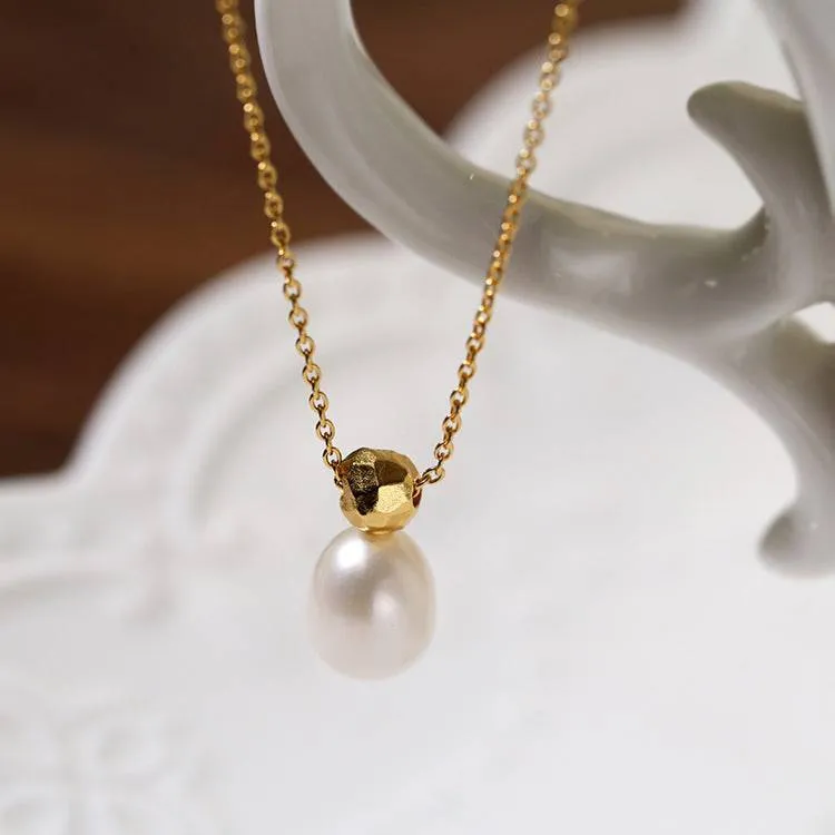 Teardrop Baroque Pearl Necklace