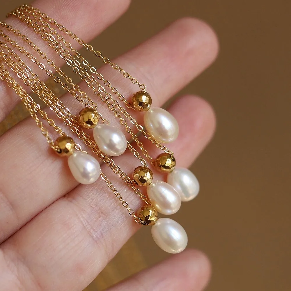 Teardrop Baroque Pearl Necklace