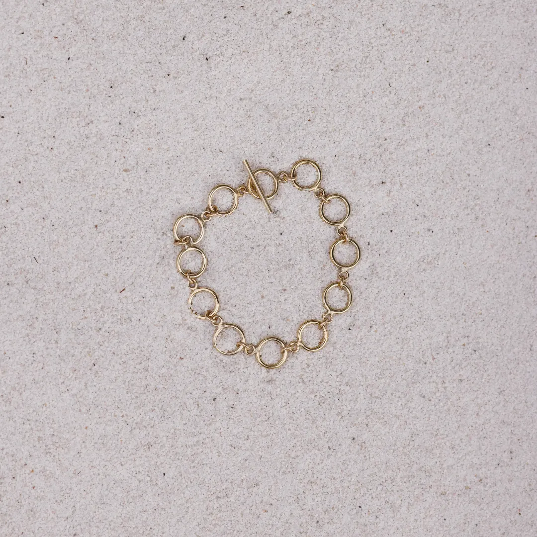 Ultra Fine Camelia Bracelet - Gold