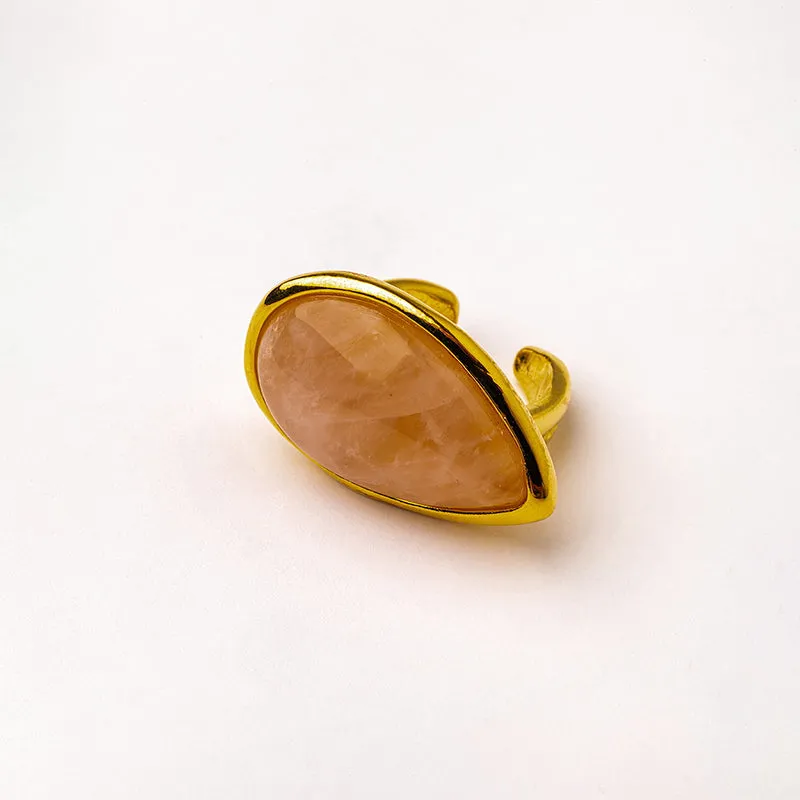 Velatti Pear Shape Gem Ring