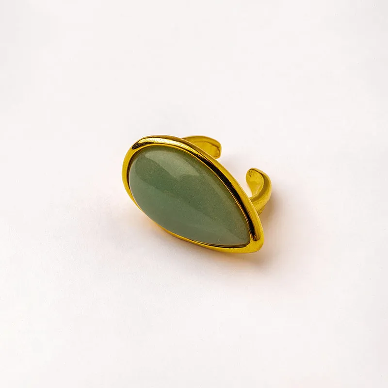 Velatti Pear Shape Gem Ring